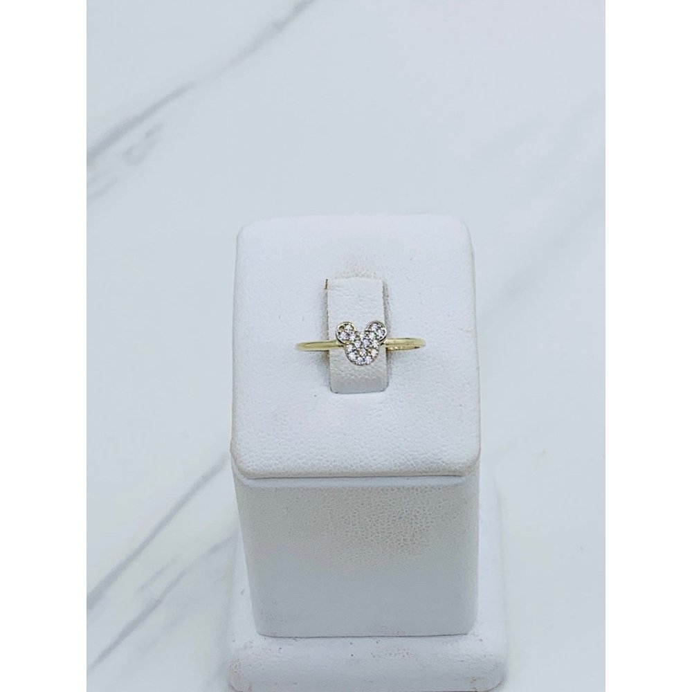 10k Solid Gold Ring Minimalist Stackable Size 6.5 - image 1